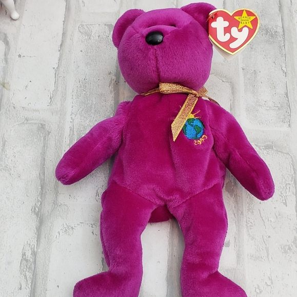TY Beanie Babies Millenium Bear - 5 Errors - RETIRED 1999 - Picture 5 of 10